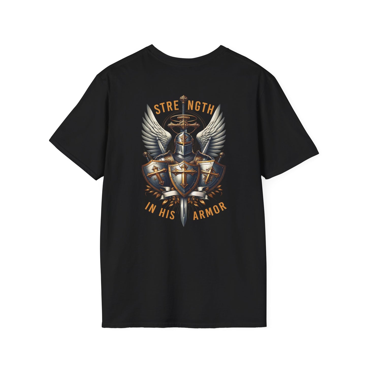 Armor of God Christian T-Shirt — "Strength in His Armor" Inspirational Faith Tee