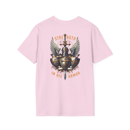 Armor of God Christian T-Shirt — "Strength in His Armor" Inspirational Faith Tee
