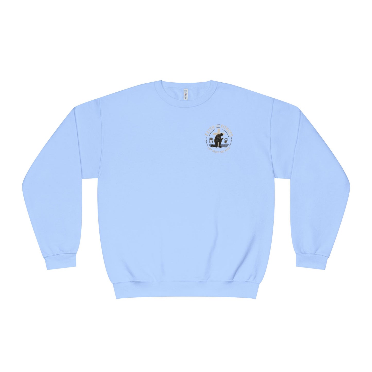 Faith Over Fear Sweatshirt — Christian Crewneck with Cross Graphic