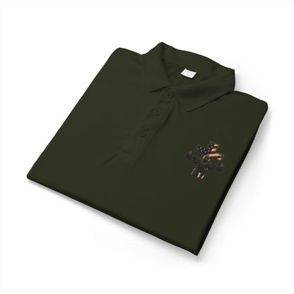 Camo Cross Embroidered Polo