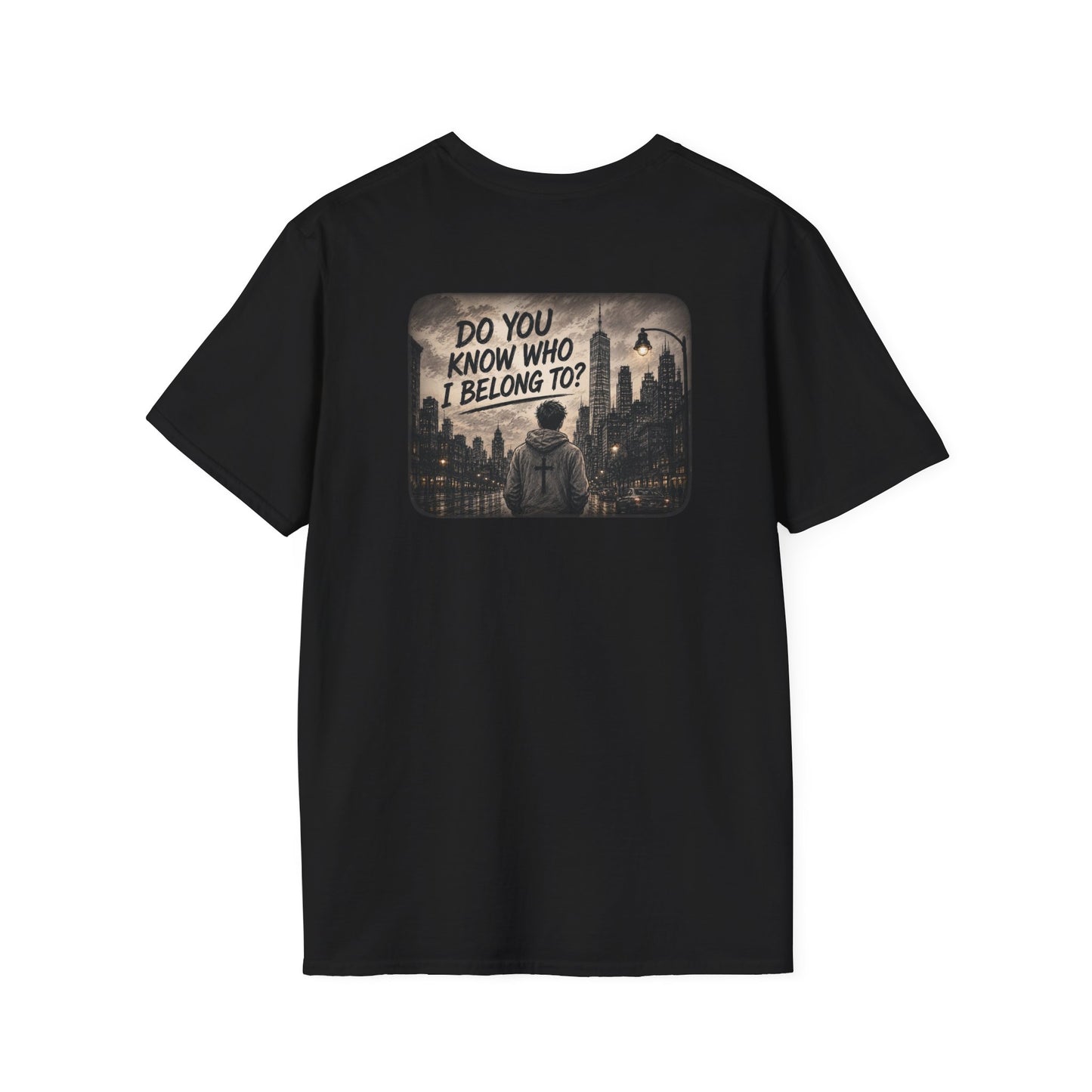 Do You Know Who I Belong To? Graphic T-Shirt — Moody Urban Night Cityscape Tee