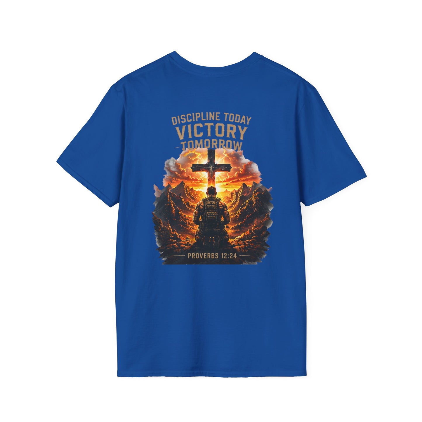 Fitness Dad T-Shirt — 'Faith & Fitness' Minimal Gym Tee