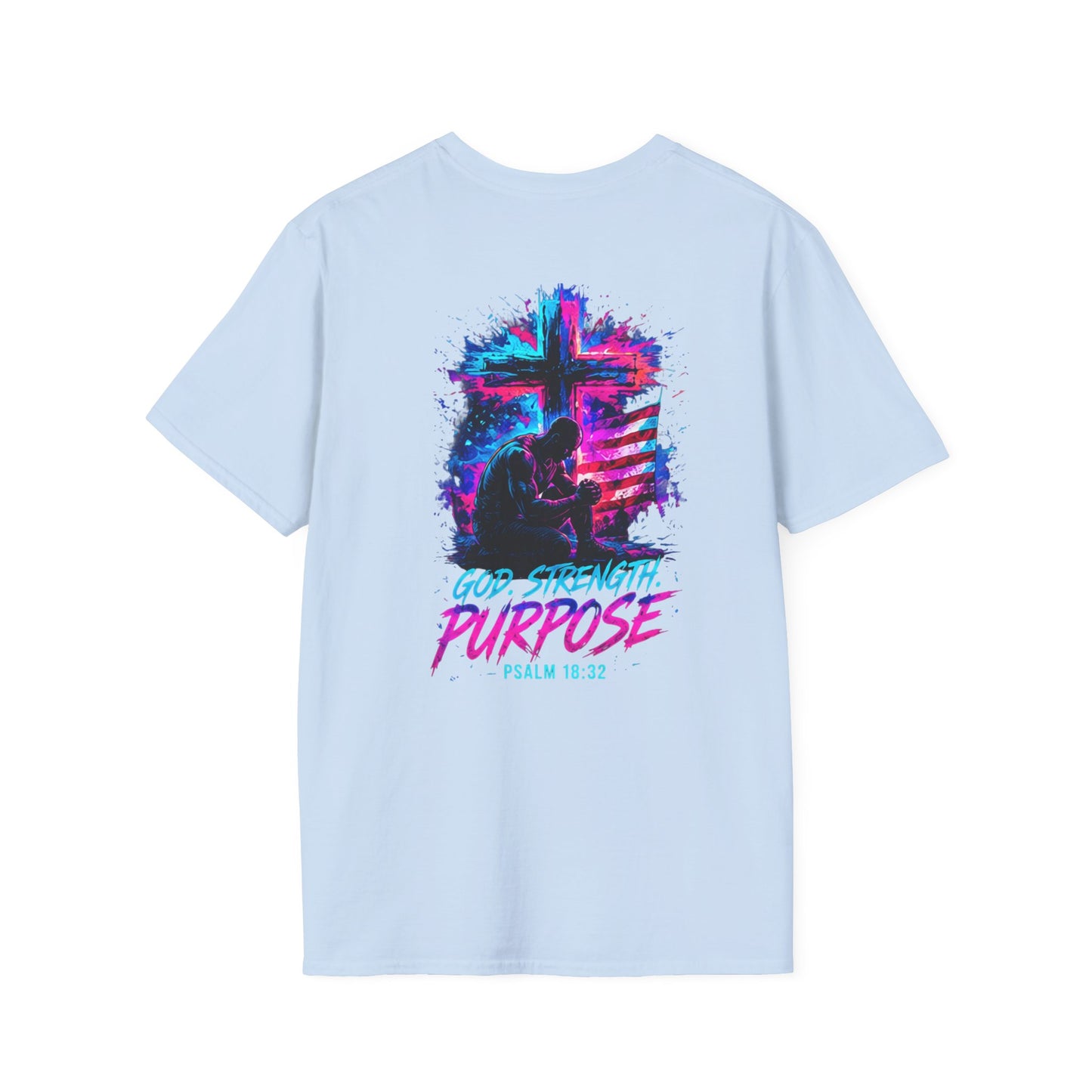 "god, strength, purpose - graphic unisex tee