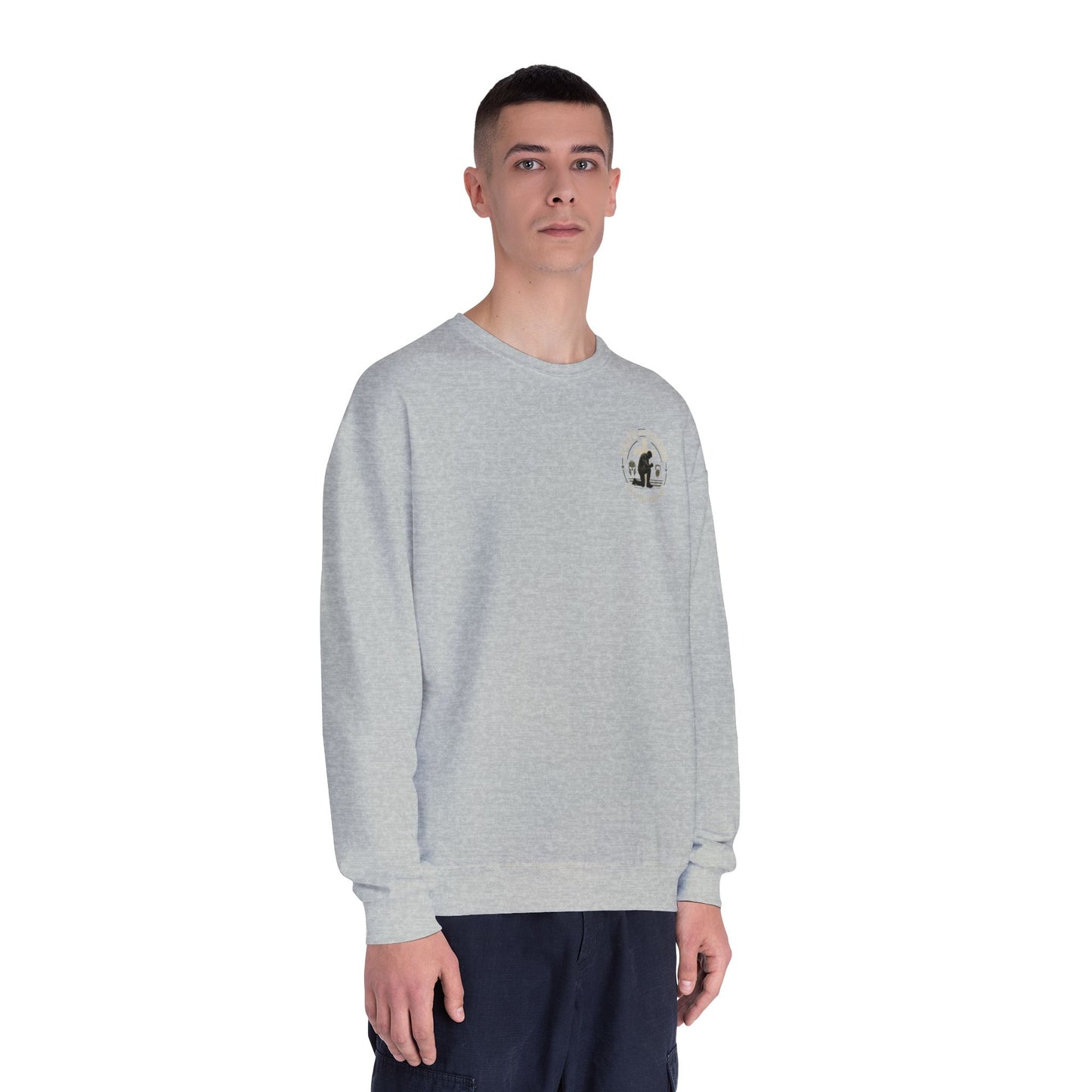 Faith Over Fear Sweatshirt — Christian Crewneck with Cross Graphic