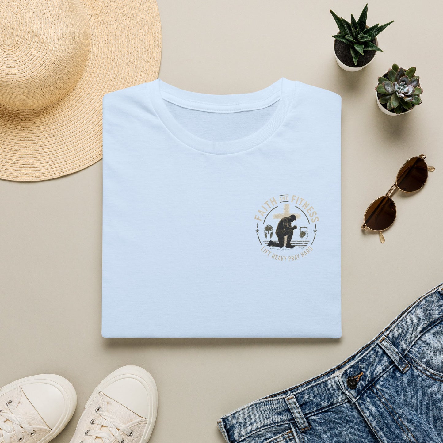 Bigfoot Camping T‑Shirt — "Faith & Friends" Sasquatch Outdoor Graphic Tee