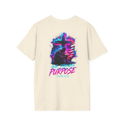 "god, strength, purpose - graphic unisex tee