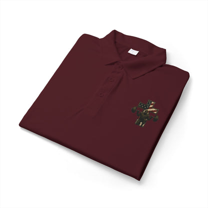 Camo Cross Embroidered Polo