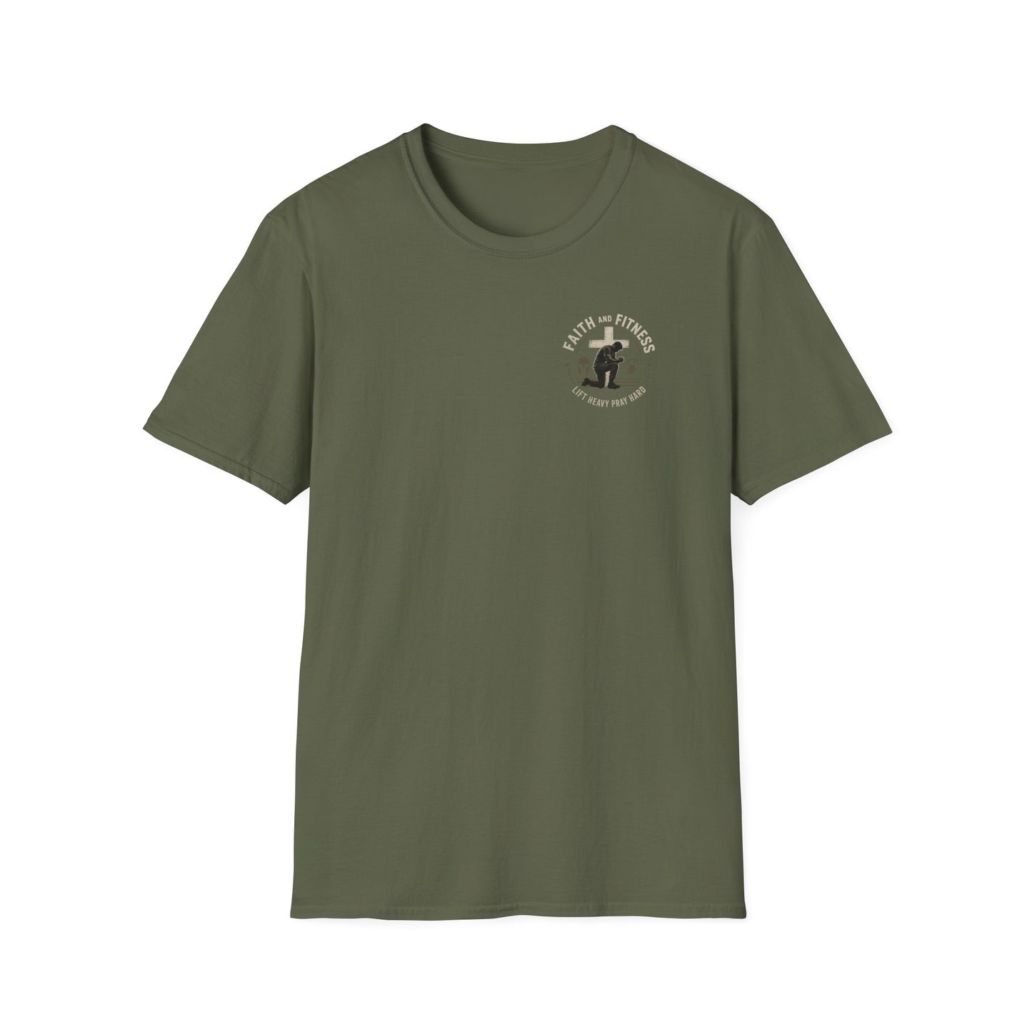 Bigfoot Camping T‑Shirt — "Faith & Friends" Sasquatch Outdoor Graphic Tee