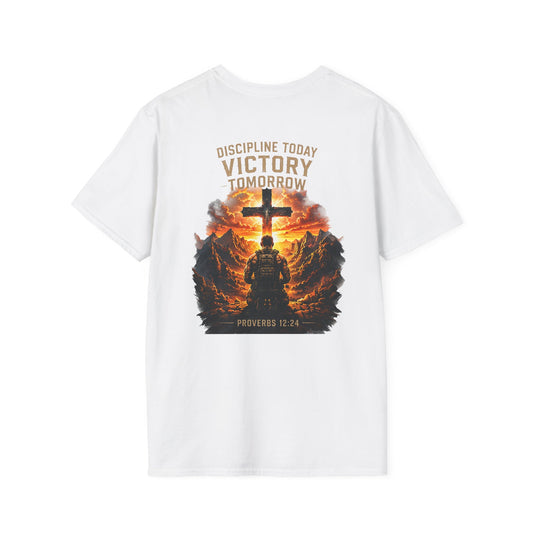 Fitness Dad T-Shirt — 'Faith & Fitness' Minimal Gym Tee