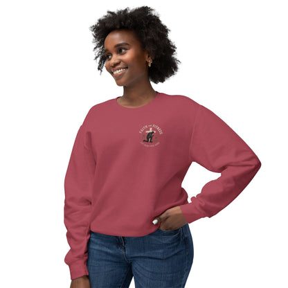 Unisex Lightweight Crewneck Sweatshirt faith over fear