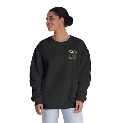 Faith Over Fear Sweatshirt — Christian Crewneck with Cross Graphic