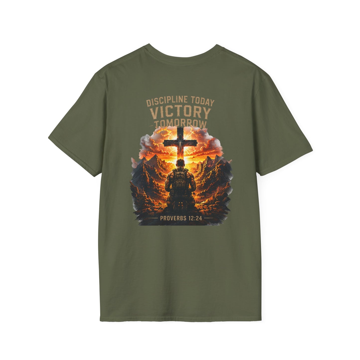 Fitness Dad T-Shirt — 'Faith & Fitness' Minimal Gym Tee