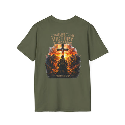 Fitness Dad T-Shirt — 'Faith & Fitness' Minimal Gym Tee