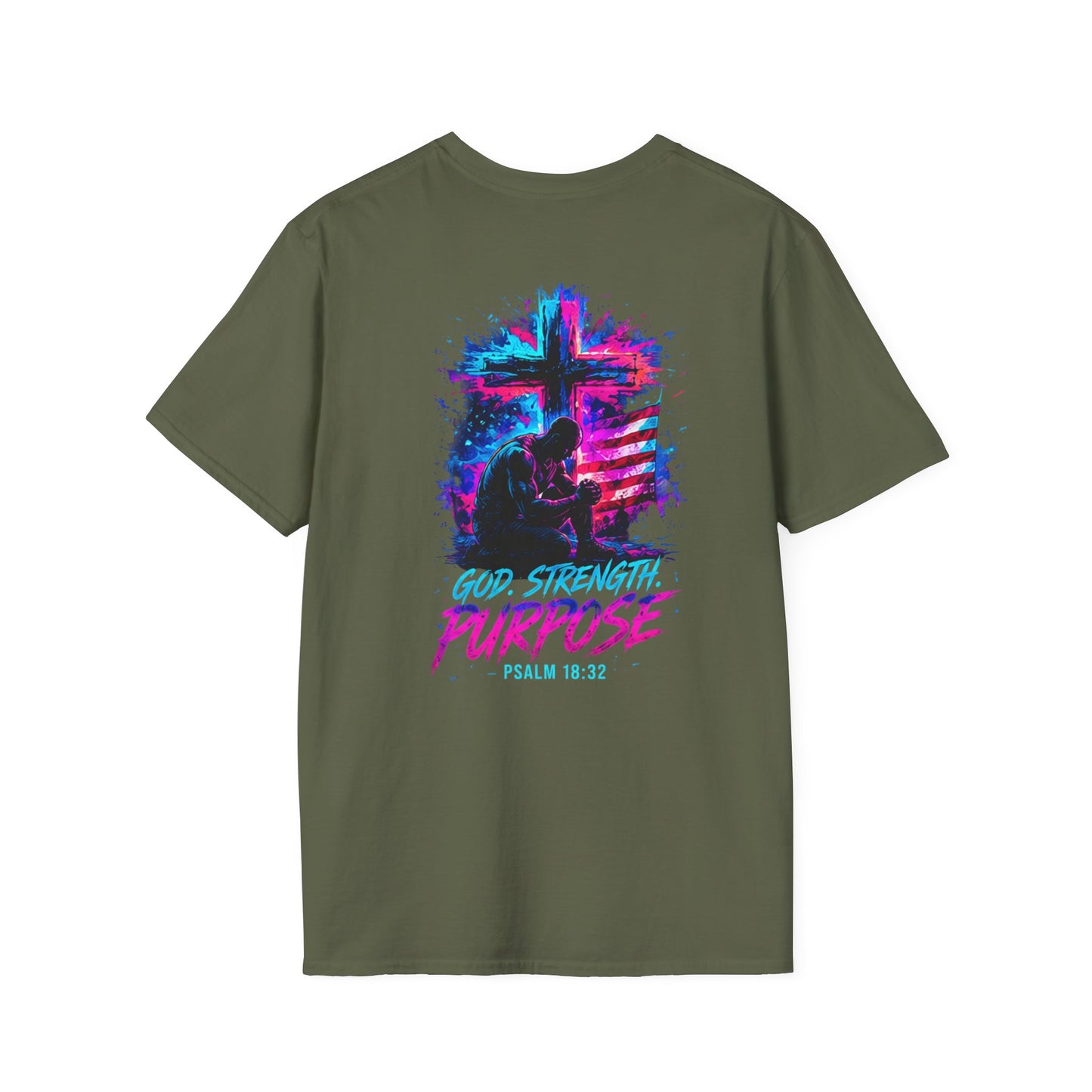"god, strength, purpose - graphic unisex tee