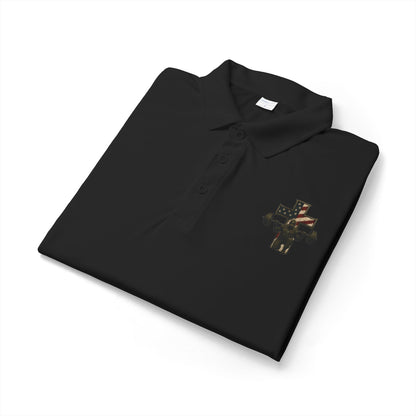 Camo Cross Embroidered Polo