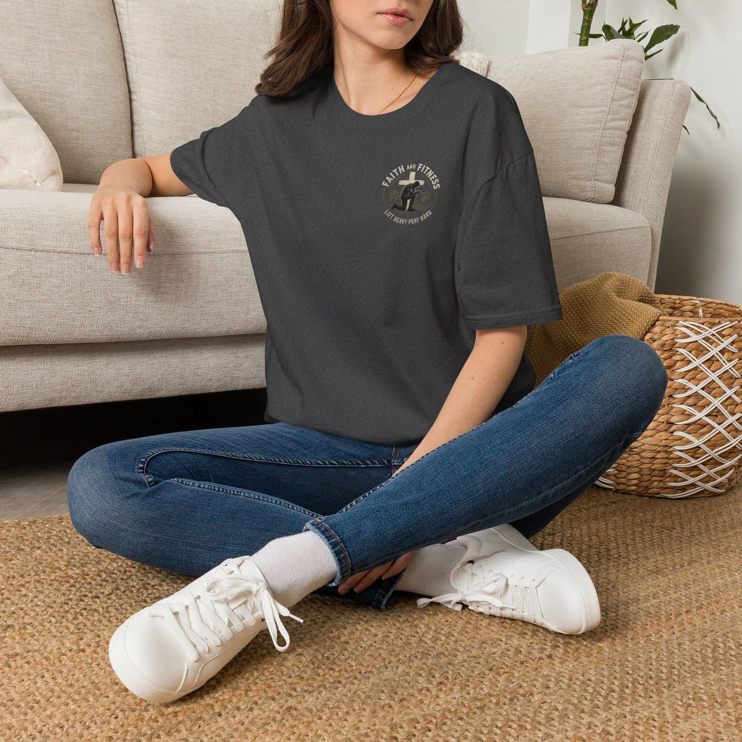 Bigfoot Camping T‑Shirt — "Faith & Friends" Sasquatch Outdoor Graphic Tee
