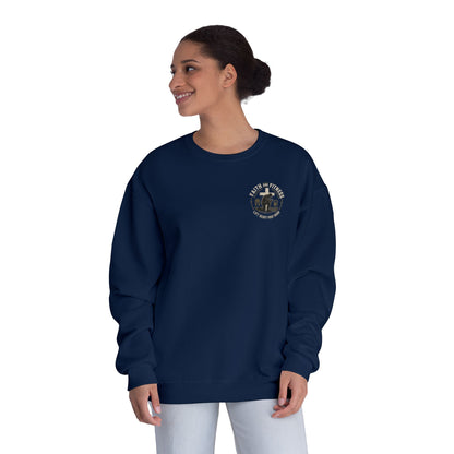 Faith Over Fear Sweatshirt — Christian Crewneck with Cross Graphic