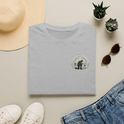 Bigfoot Camping T‑Shirt — "Faith & Friends" Sasquatch Outdoor Graphic Tee