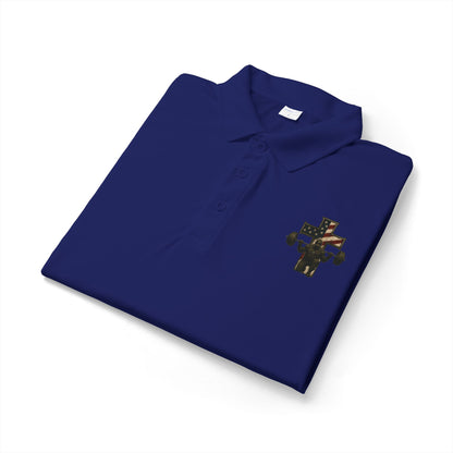 Camo Cross Embroidered Polo