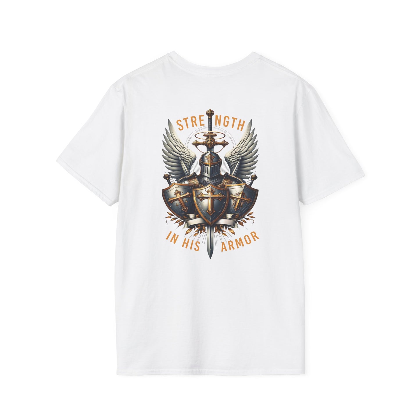 Armor of God Christian T-Shirt — "Strength in His Armor" Inspirational Faith Tee