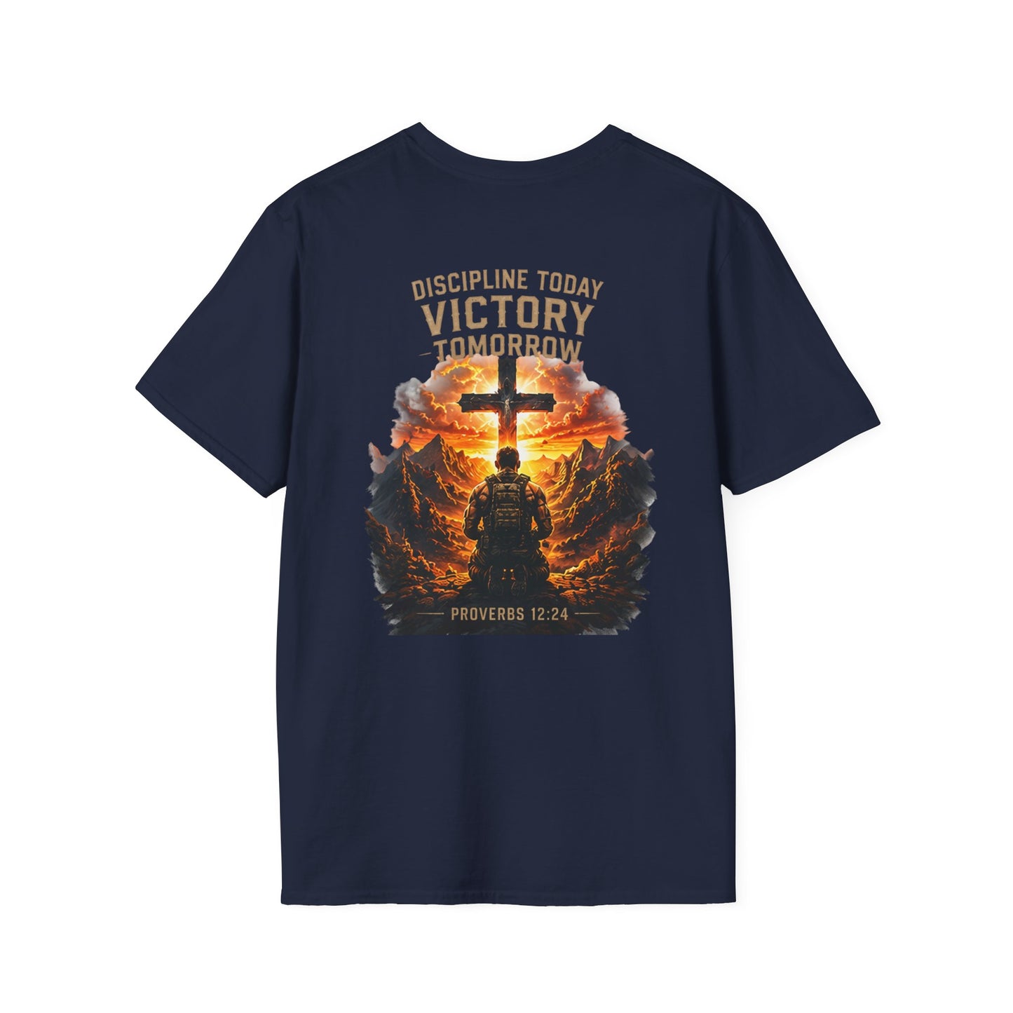 Fitness Dad T-Shirt — 'Faith & Fitness' Minimal Gym Tee