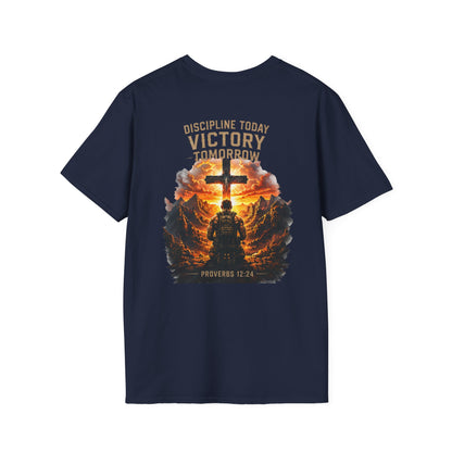 Fitness Dad T-Shirt — 'Faith & Fitness' Minimal Gym Tee