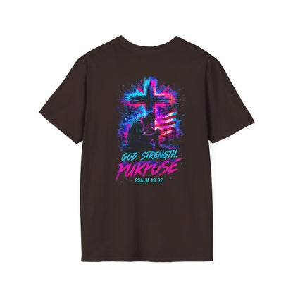 "god, strength, purpose - graphic unisex tee