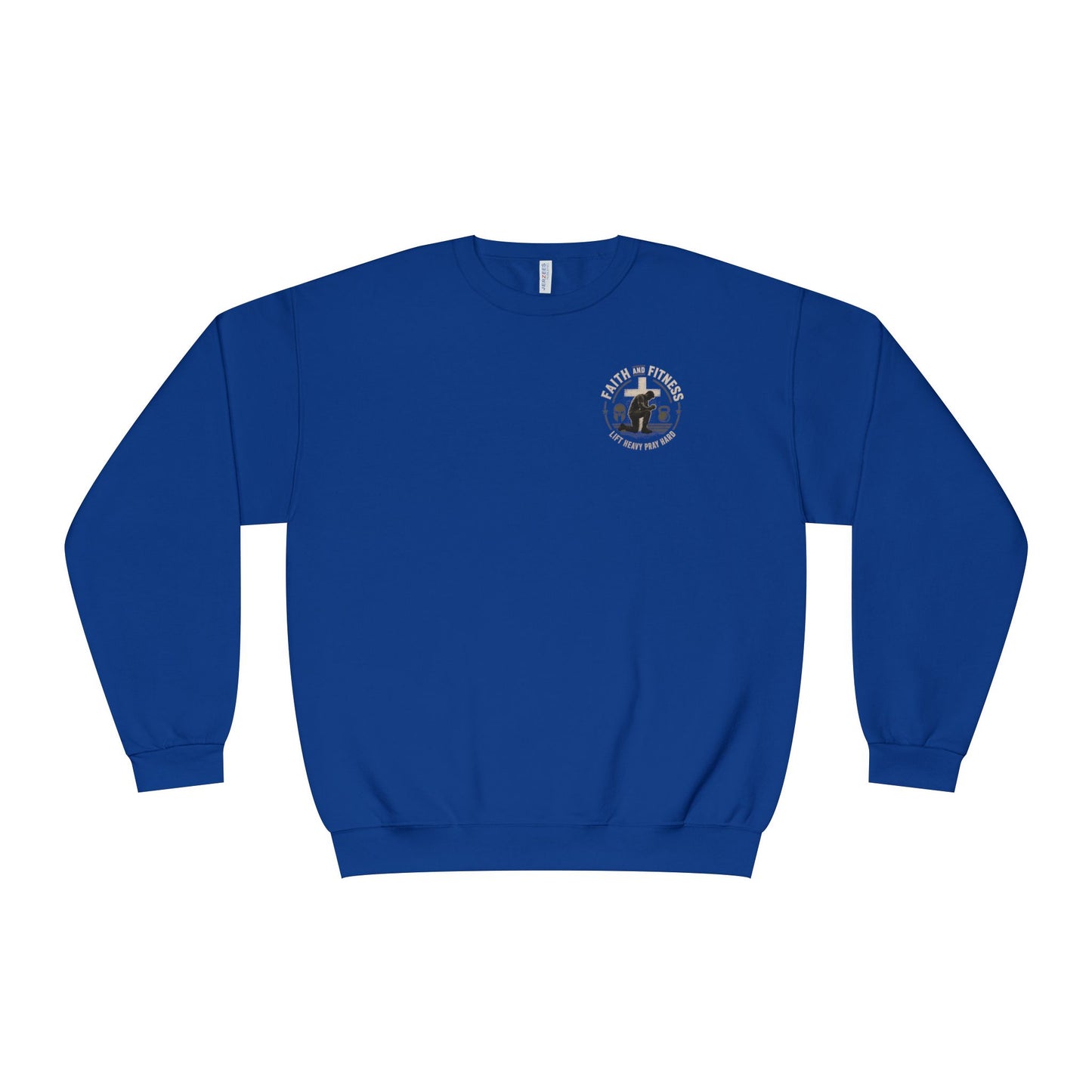 Faith Over Fear Sweatshirt — Christian Crewneck with Cross Graphic