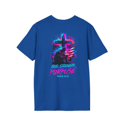 "god, strength, purpose - graphic unisex tee