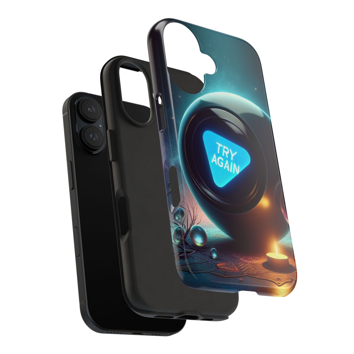 Funny Tough Phone Cases - try again Design