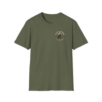 Faith & Fitness Christian Workout T-Shirt — 'Walk by Faith' Graphic Tee