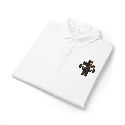 Camo Cross Embroidered Polo