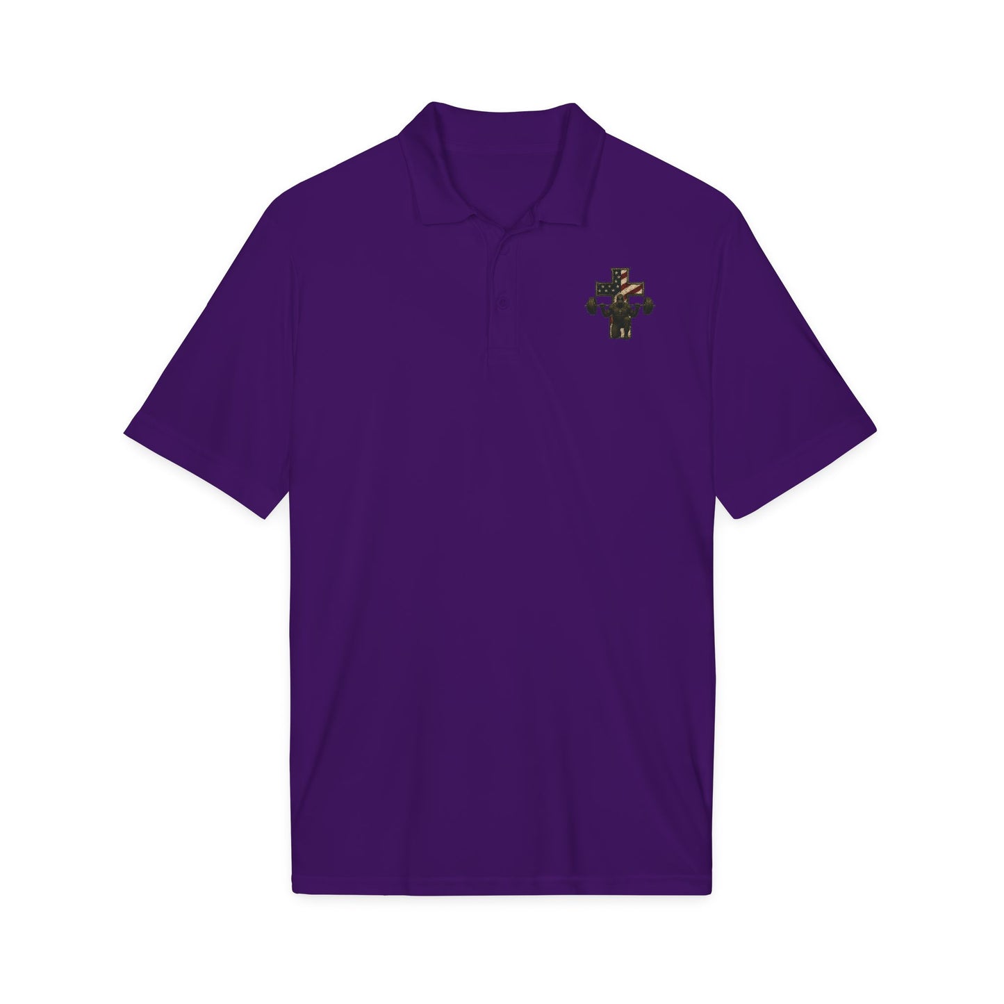Camo Cross Embroidered Polo