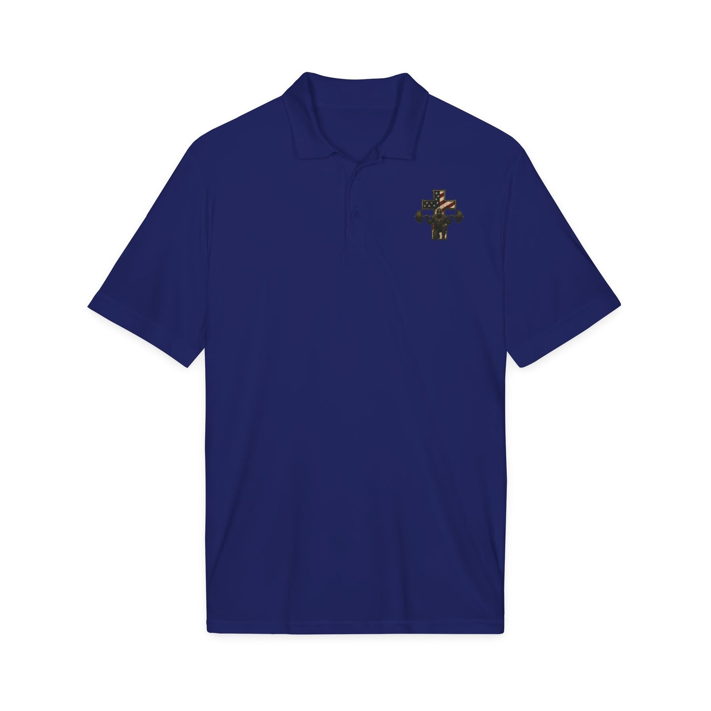 Camo Cross Embroidered Polo