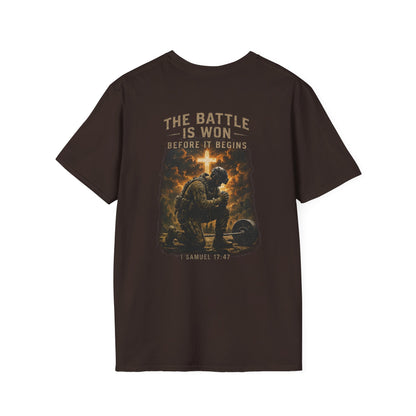 The Battle Is one graphic tee unisex tee