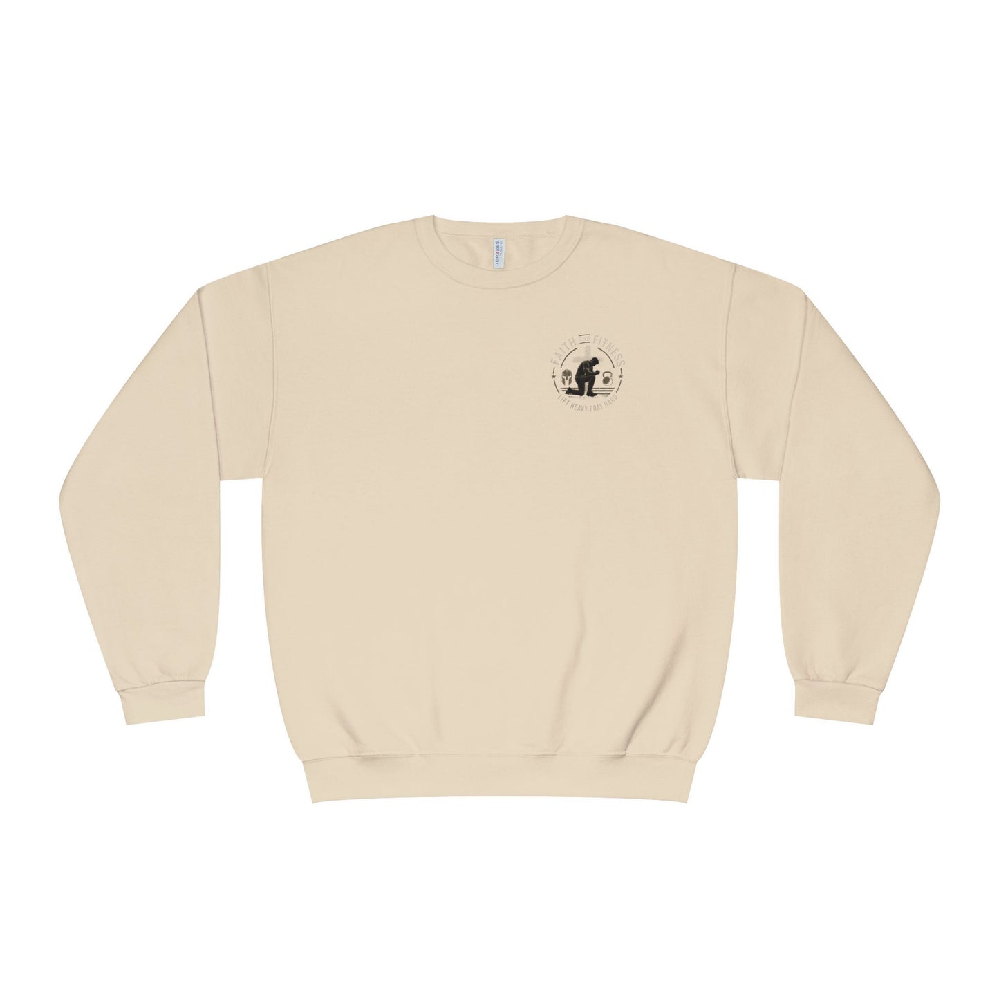 Faith Over Fear Sweatshirt — Christian Crewneck with Cross Graphic