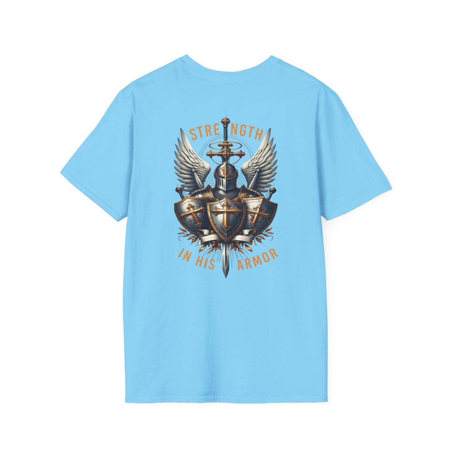 Armor of God Christian T-Shirt — "Strength in His Armor" Inspirational Faith Tee