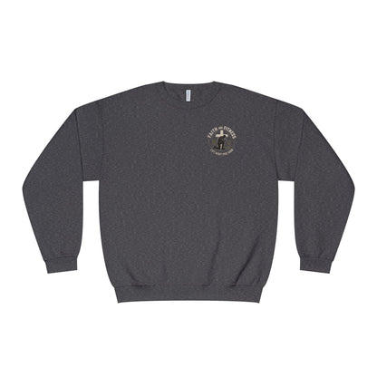 Faith Over Fear Sweatshirt — Christian Crewneck with Cross Graphic