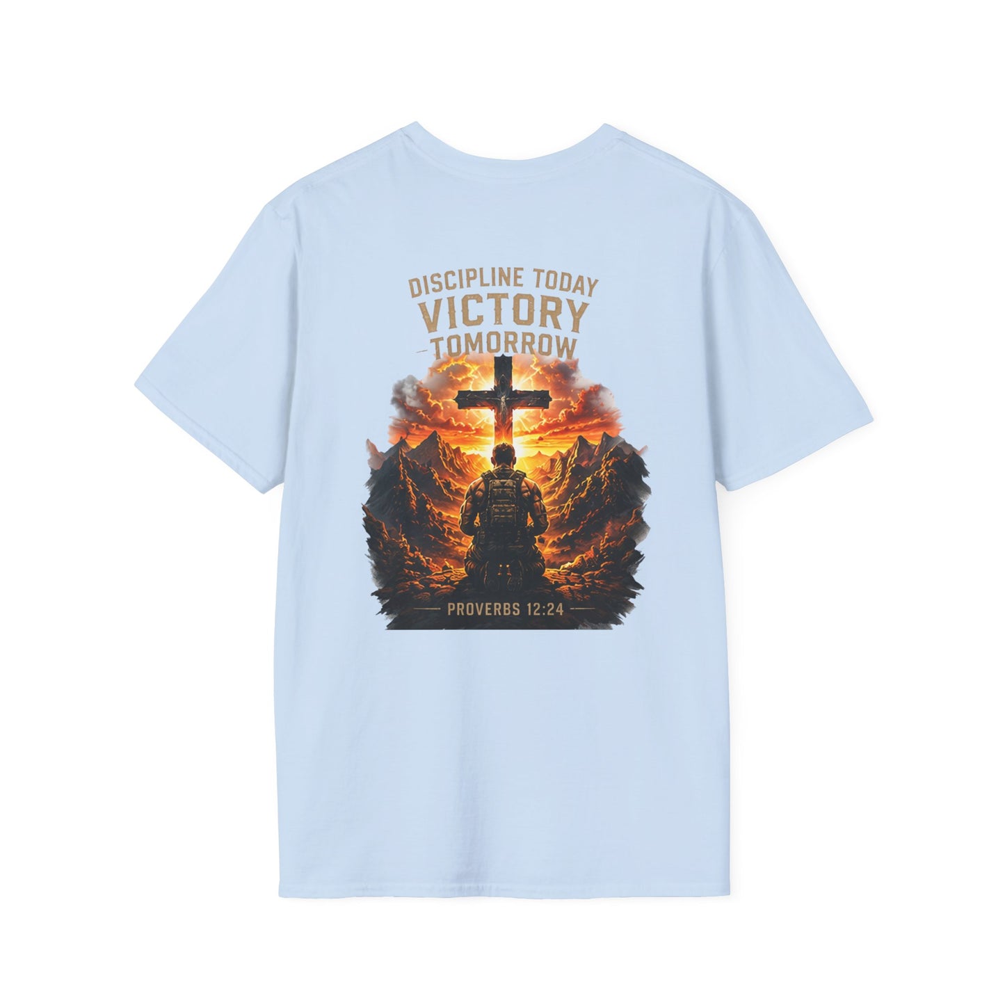 Fitness Dad T-Shirt — 'Faith & Fitness' Minimal Gym Tee
