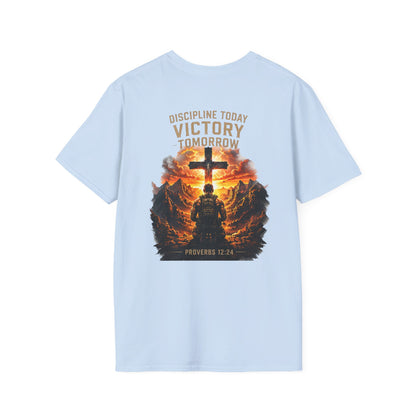 Fitness Dad T-Shirt — 'Faith & Fitness' Minimal Gym Tee