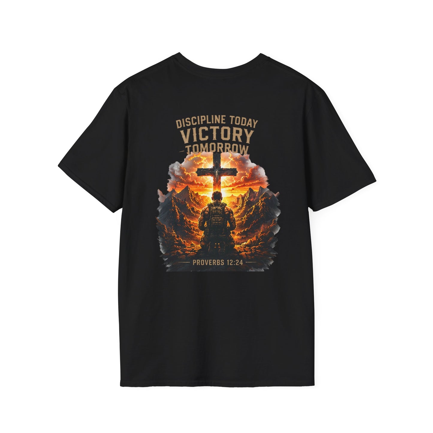 Fitness Dad T-Shirt — 'Faith & Fitness' Minimal Gym Tee