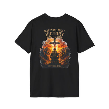 Fitness Dad T-Shirt — 'Faith & Fitness' Minimal Gym Tee