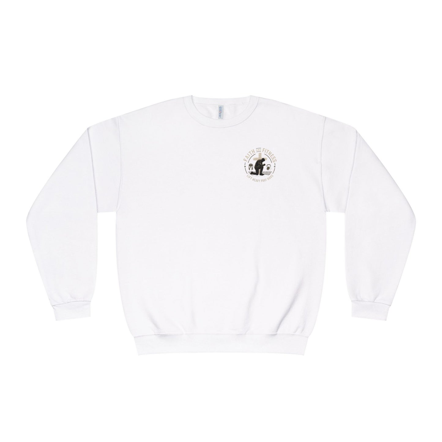 Faith Over Fear Sweatshirt — Christian Crewneck with Cross Graphic