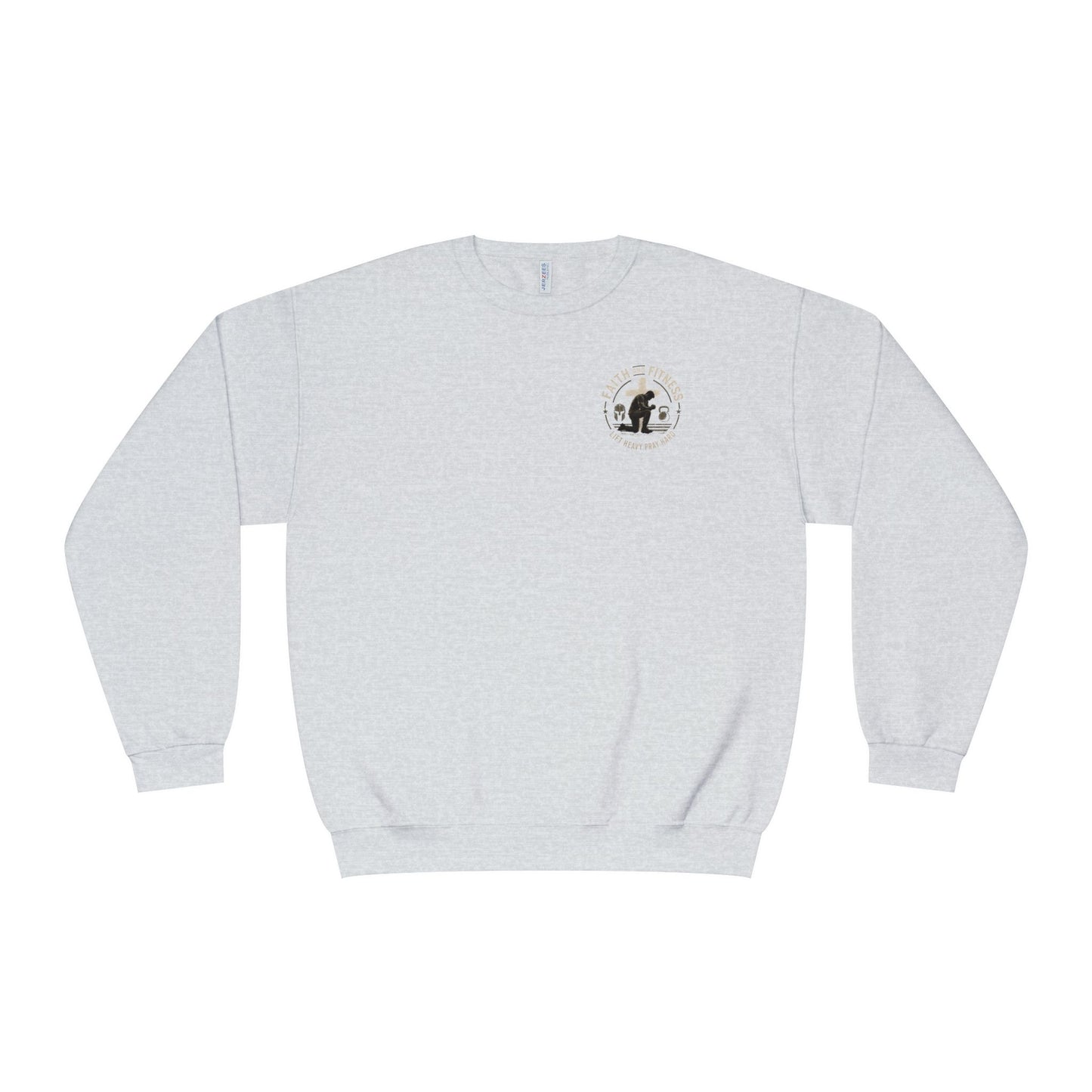 Faith Over Fear Sweatshirt — Christian Crewneck with Cross Graphic