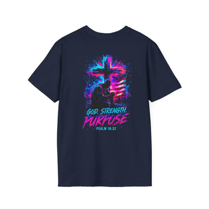 "god, strength, purpose - graphic unisex tee