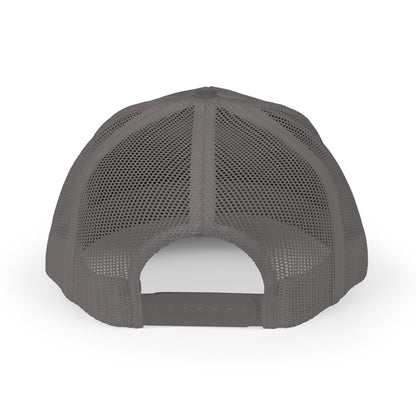Retro Trucker Hat — American Flag Cross Weightlifter Mesh Cap