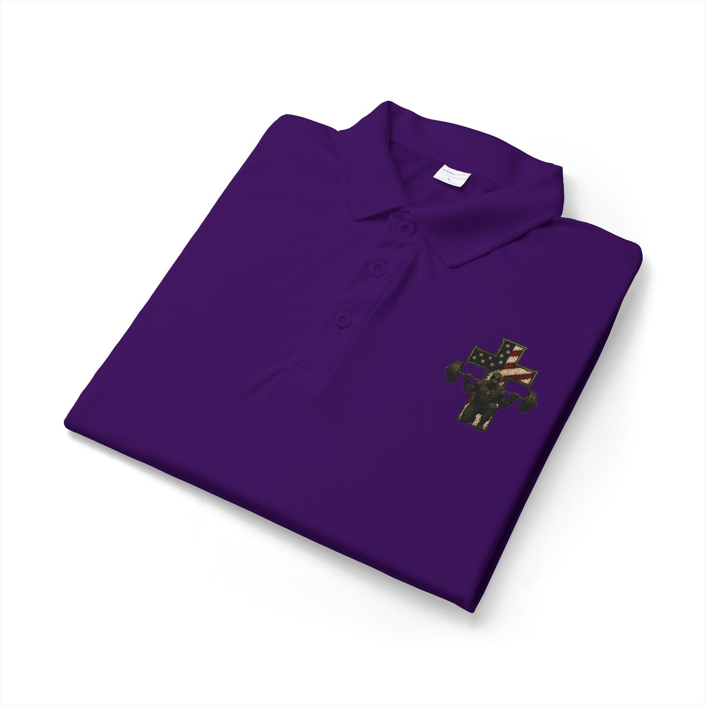 Camo Cross Embroidered Polo