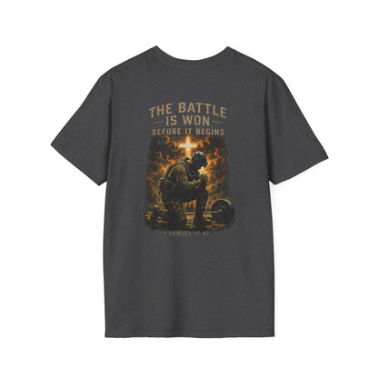 The Battle Is one graphic tee unisex tee